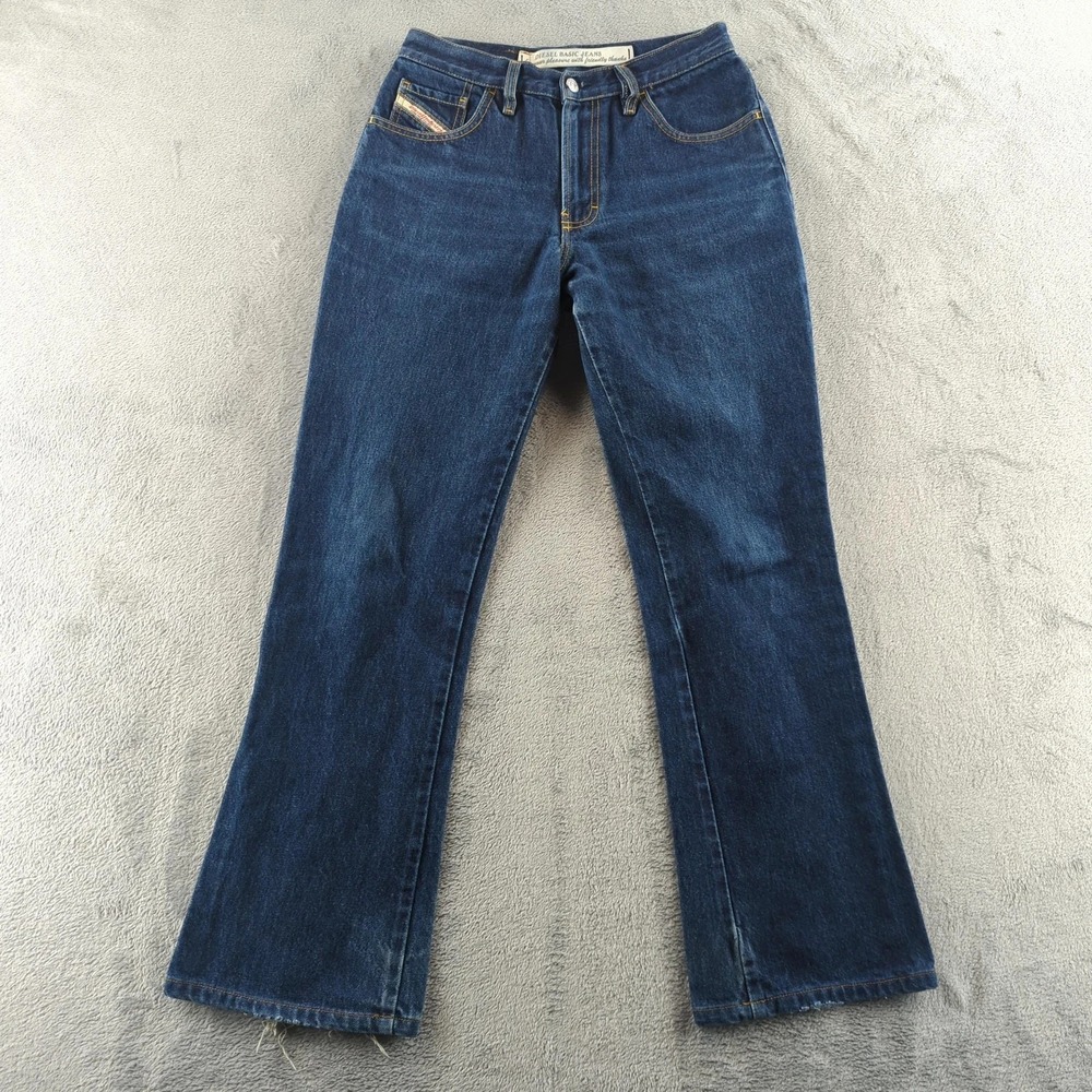 Vintage Diesel Jeans Mens 31x30 Blue Made in Italy Straight Leg Denim Cotton
